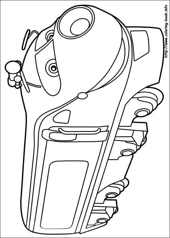 Plansa de colorat cu Chuggington 2 12